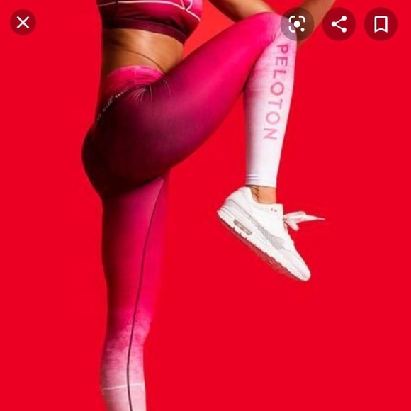 ISO Peloton Hearts Will Race Leggings -M - Picture 1 of 1